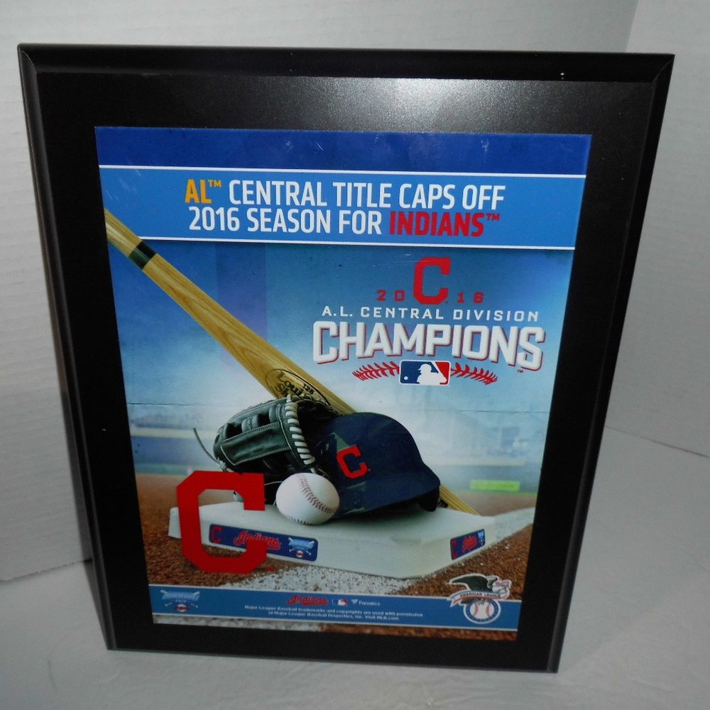 Cleveland Indians AL. Central Champions 2016 Wall Plaque By Fanatics